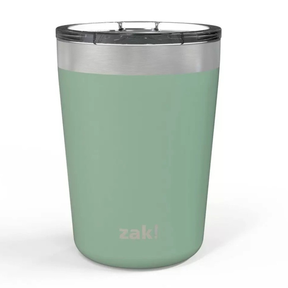 Zak! Designs 12oz Insulated Double Wall Stainless Steel BPA Free Tumbler, Green